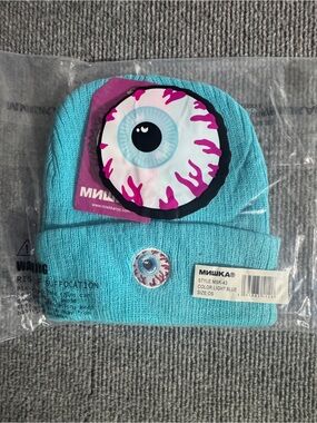 Mishka NYC MNWKA Winter Beanie Hat Adult One Size Blue Acrylic Knit